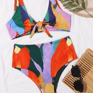 Multicolor swimsuit set